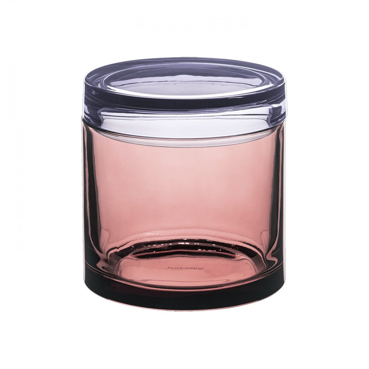 Boîte en verre S rose, violet, REMEMBER