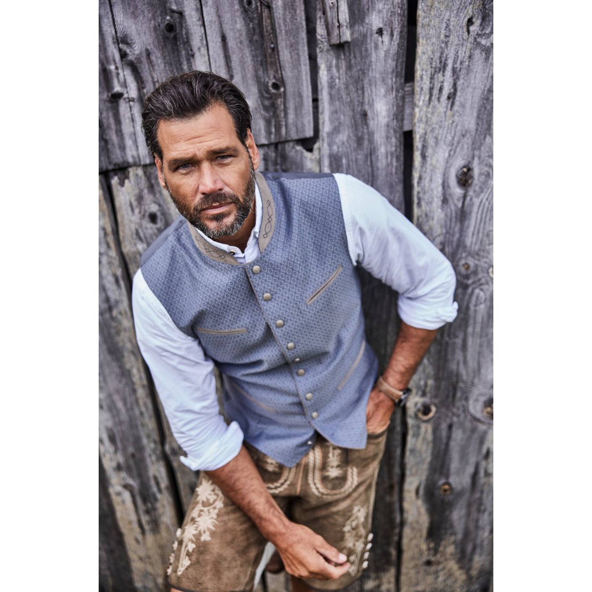 Gilet traditionnel bleu marine, JP1880