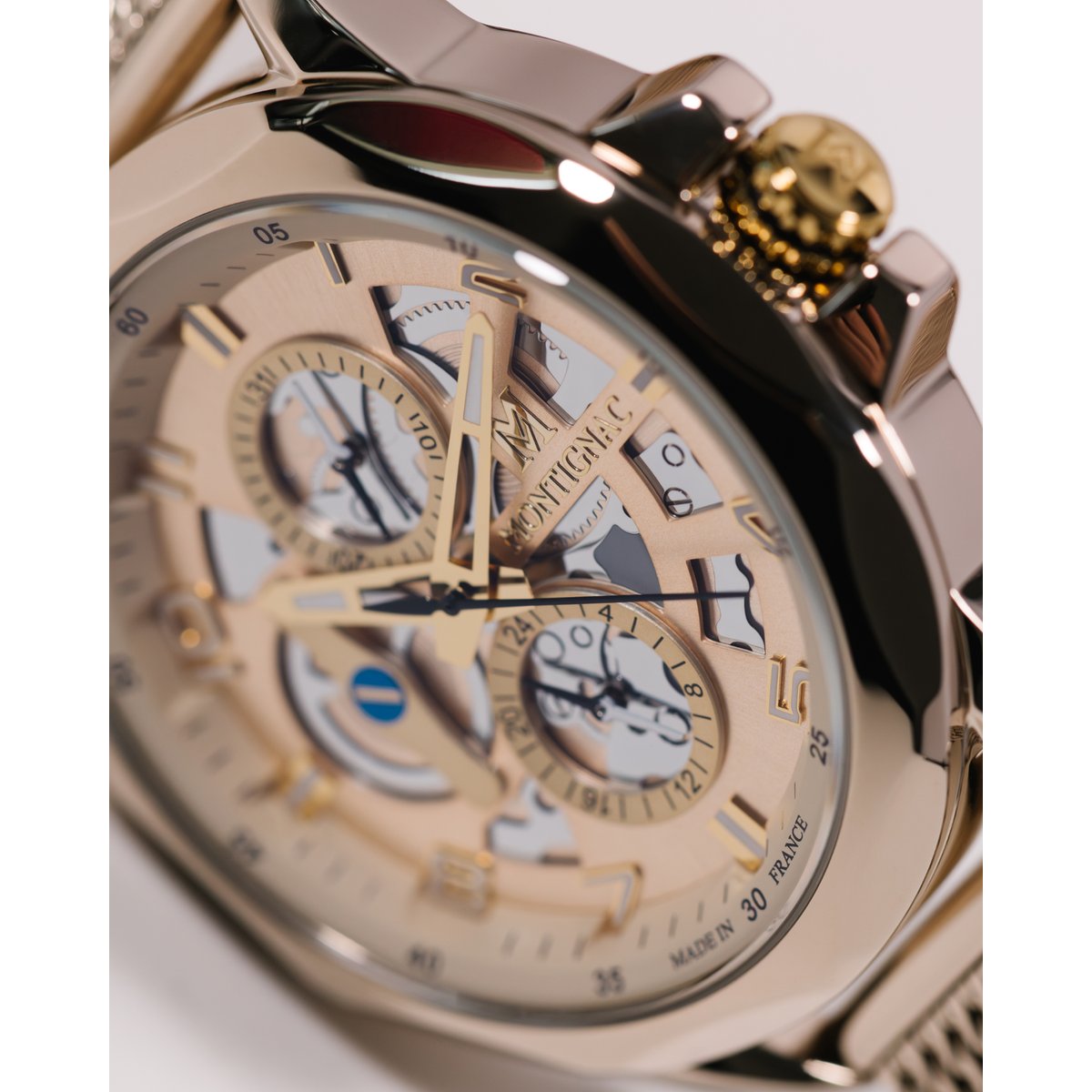 Montre Analogique ORIGINE doré champagne doré, MONTIGNAC
