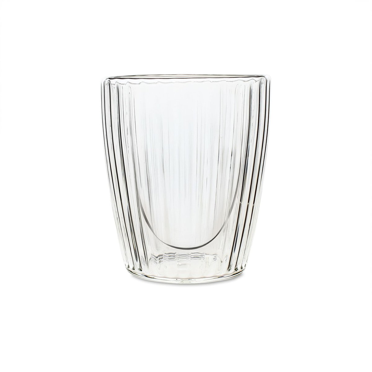 Lot de 2 tasses 25cl en verre borosilicate double paroi, HERA transparent, OGO LIVING