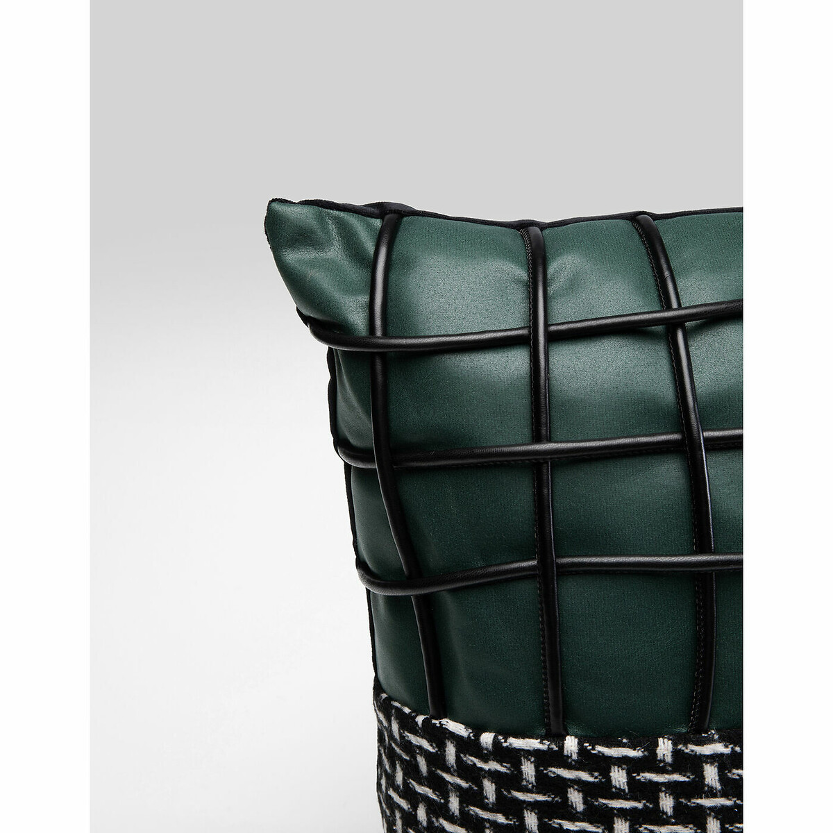 Coussin Ella Duo 45x45cm noir, KARE DESIGN