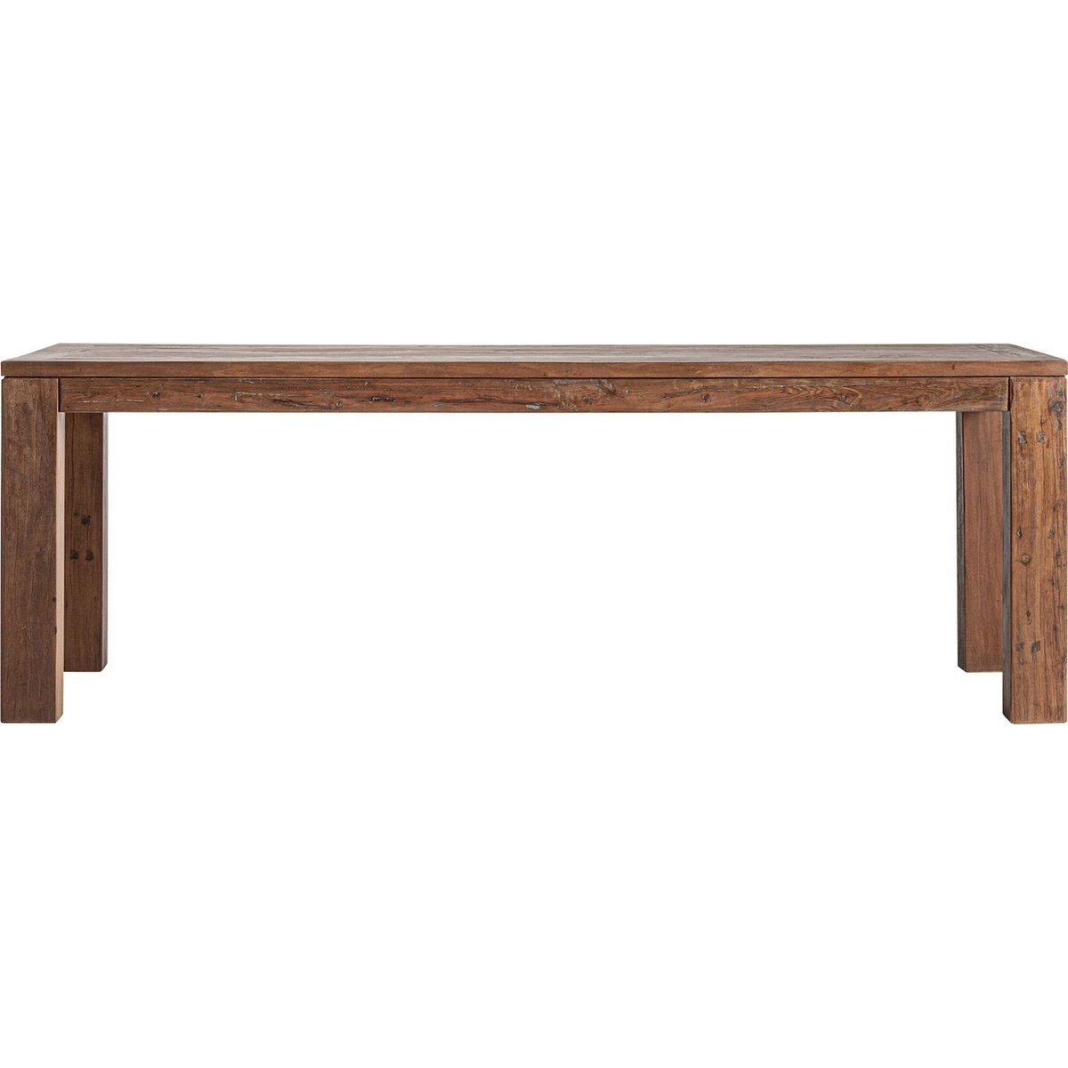Table à manger bois collection S.SELBY brun finition naturelle, RECOLLECTION