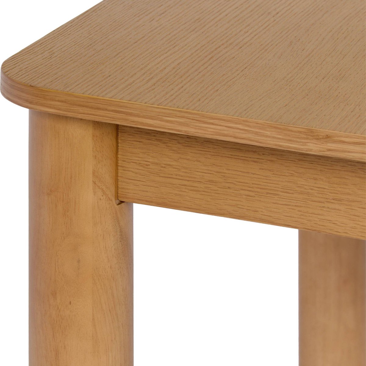 Table à manger rectangulaire extensible bois d'hévéa et placage chêne 6 à 10 places SOLENE naturel, SWEEEK