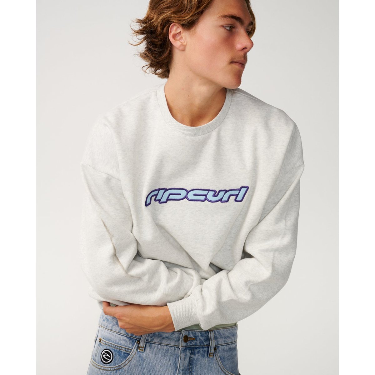 Sweat col rond ARCHIVE sports marle, RIP CURL