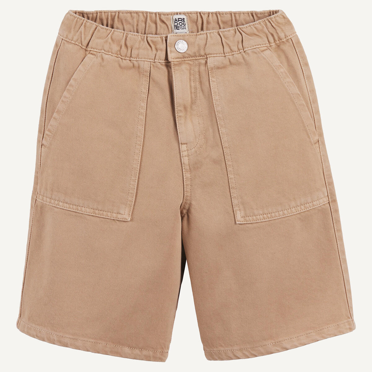 Bermuda avec taille élastiquée beige, LA REDOUTE COLLECTIONS