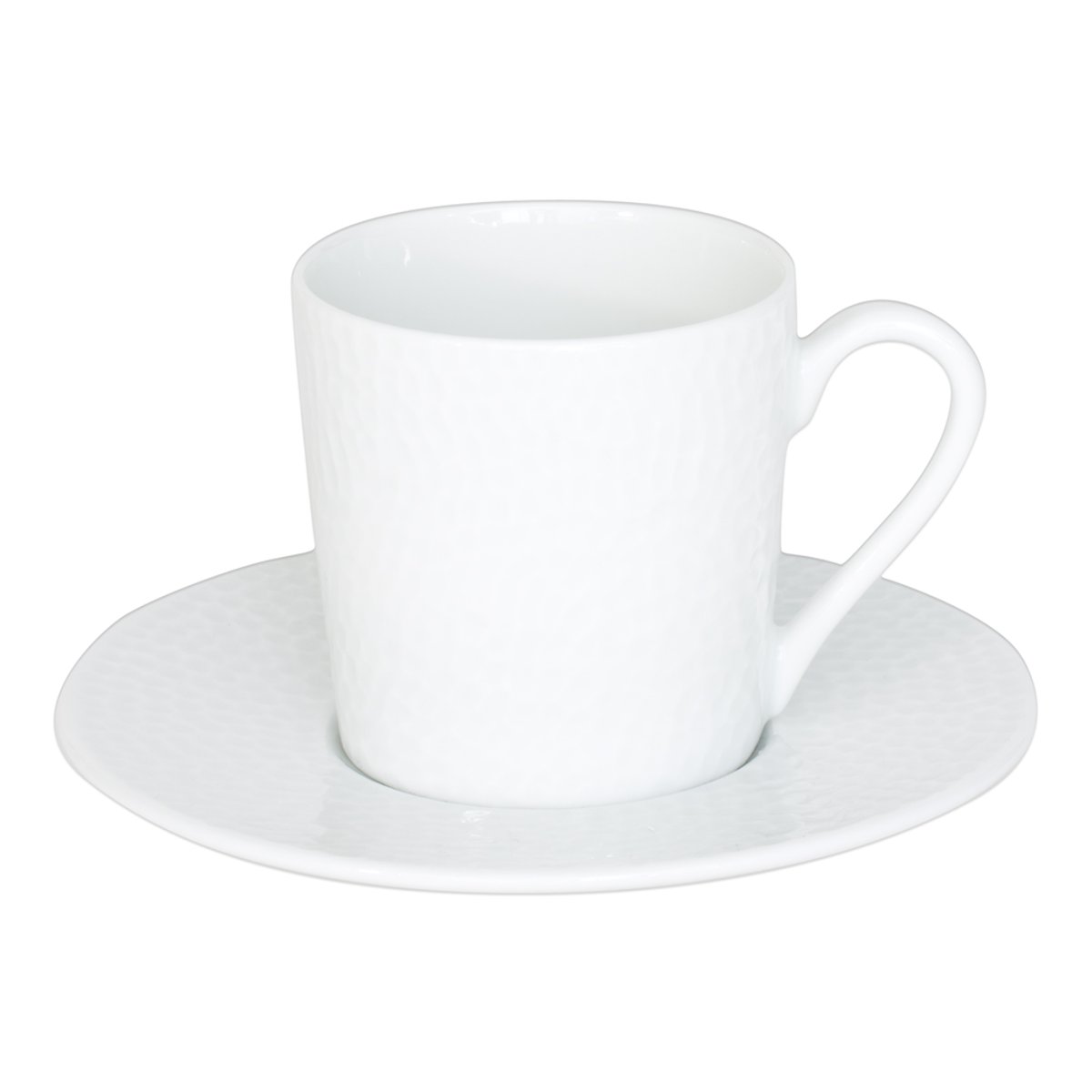 Tasse à café et sa sous-tasse Louna 12 cl blanc, TABLE PASSION