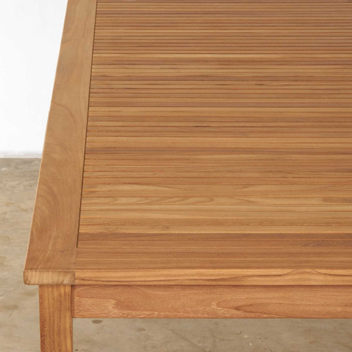 Ensemble table de jardin en teck Frida 200 et 6 chaises Helza naturel, WANDA COLLECTION