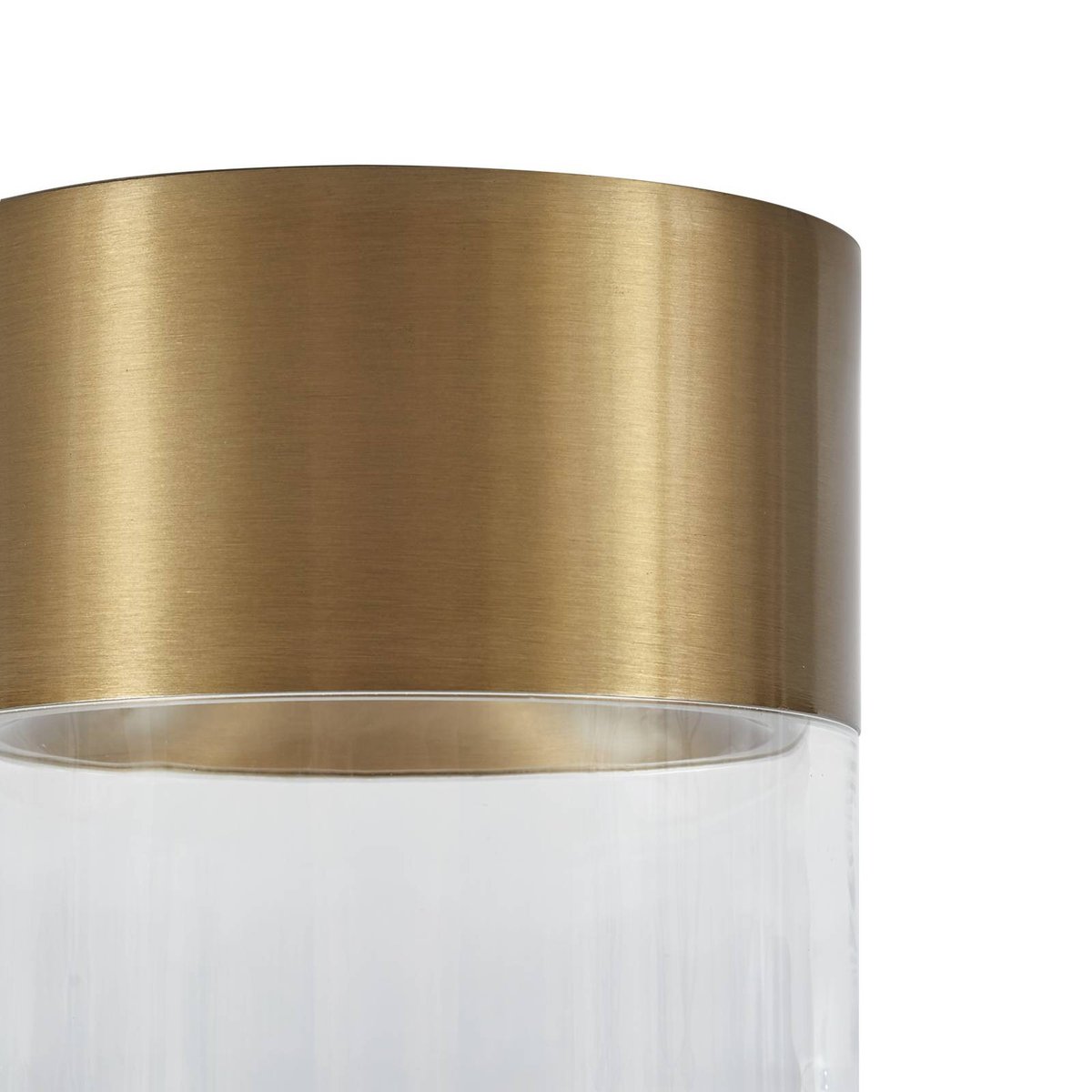 Plafonnier en aluminium moderneLED, Dalila or, transparent, LINDBY