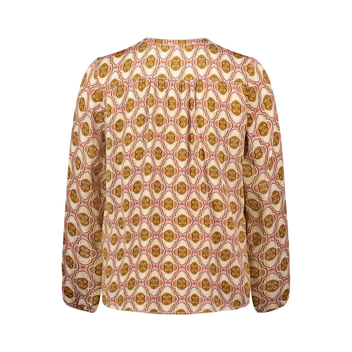 Blouse casual à boutons brown/rosé, CARTOON