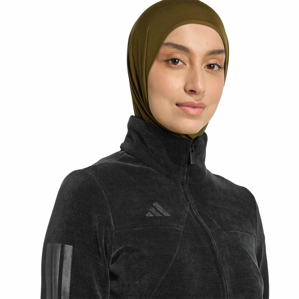 Trainingsvest in fluweel zwart, ADIDAS SPORTSWEAR