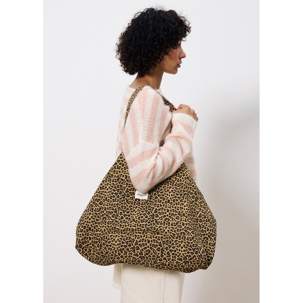 Sac en coton VIDA leopard, FRNCH