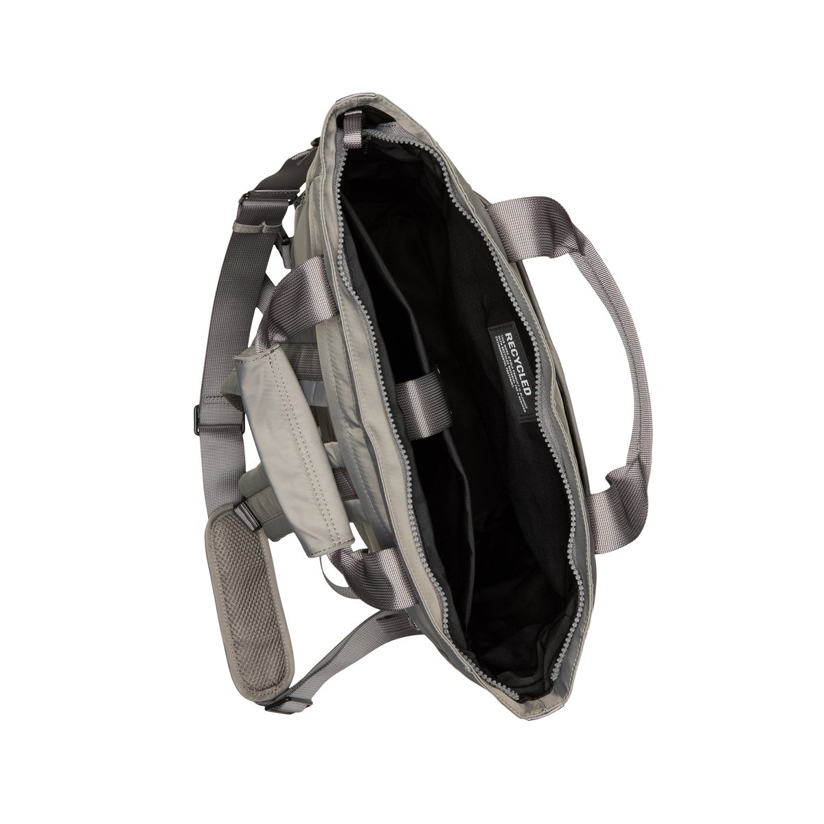 Sac à dos 2-en-1, modèle Pius en matériau recyclé hydrofuge gris, MARC O'POLO