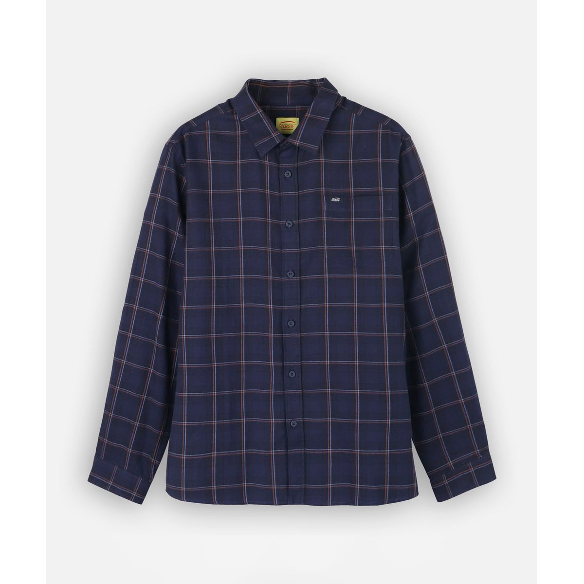 Chemise manches longues flanelle HIGHLAND deep marine, OXBOW