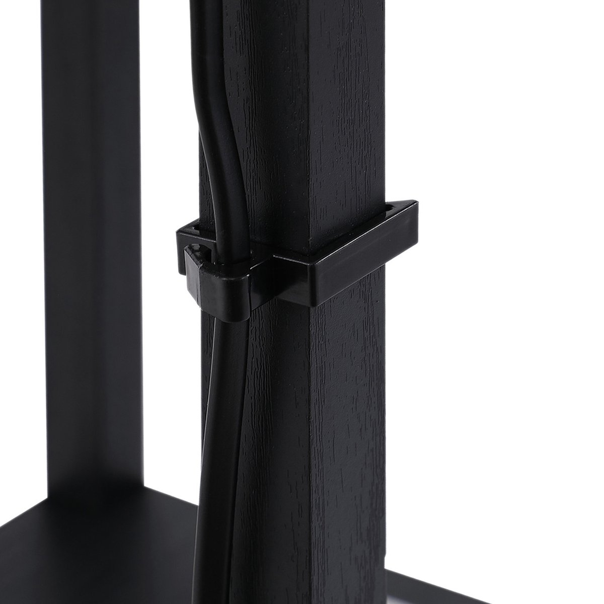 Lampadaire Bois Noir noir, HOMCOM