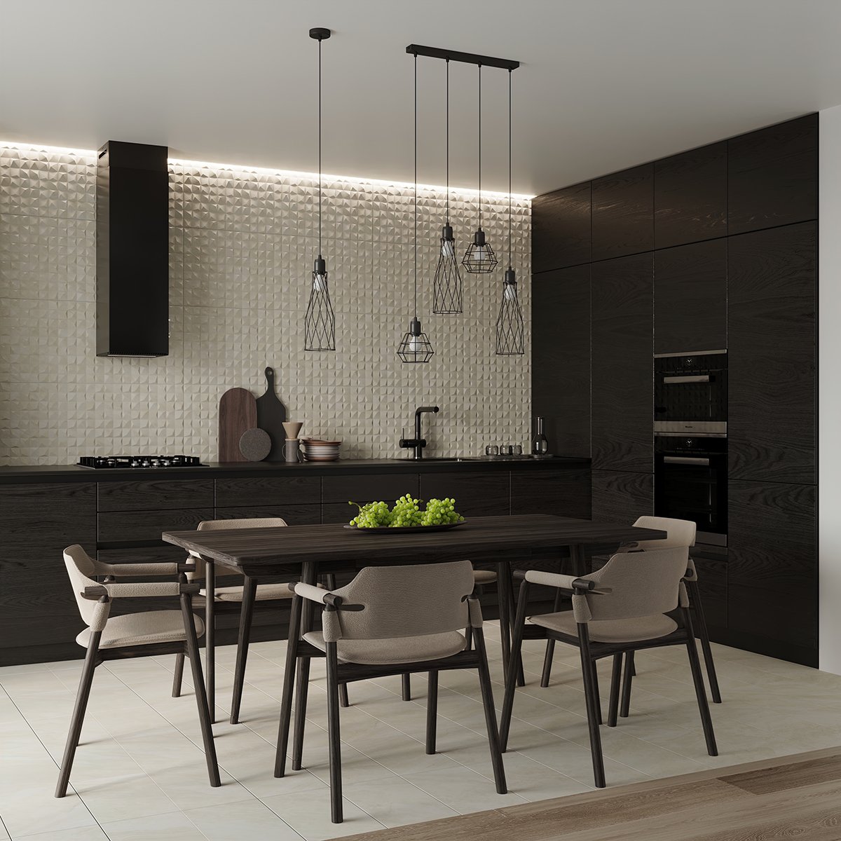 Applique Acier Noir E14 1 Suba noir, EDEN