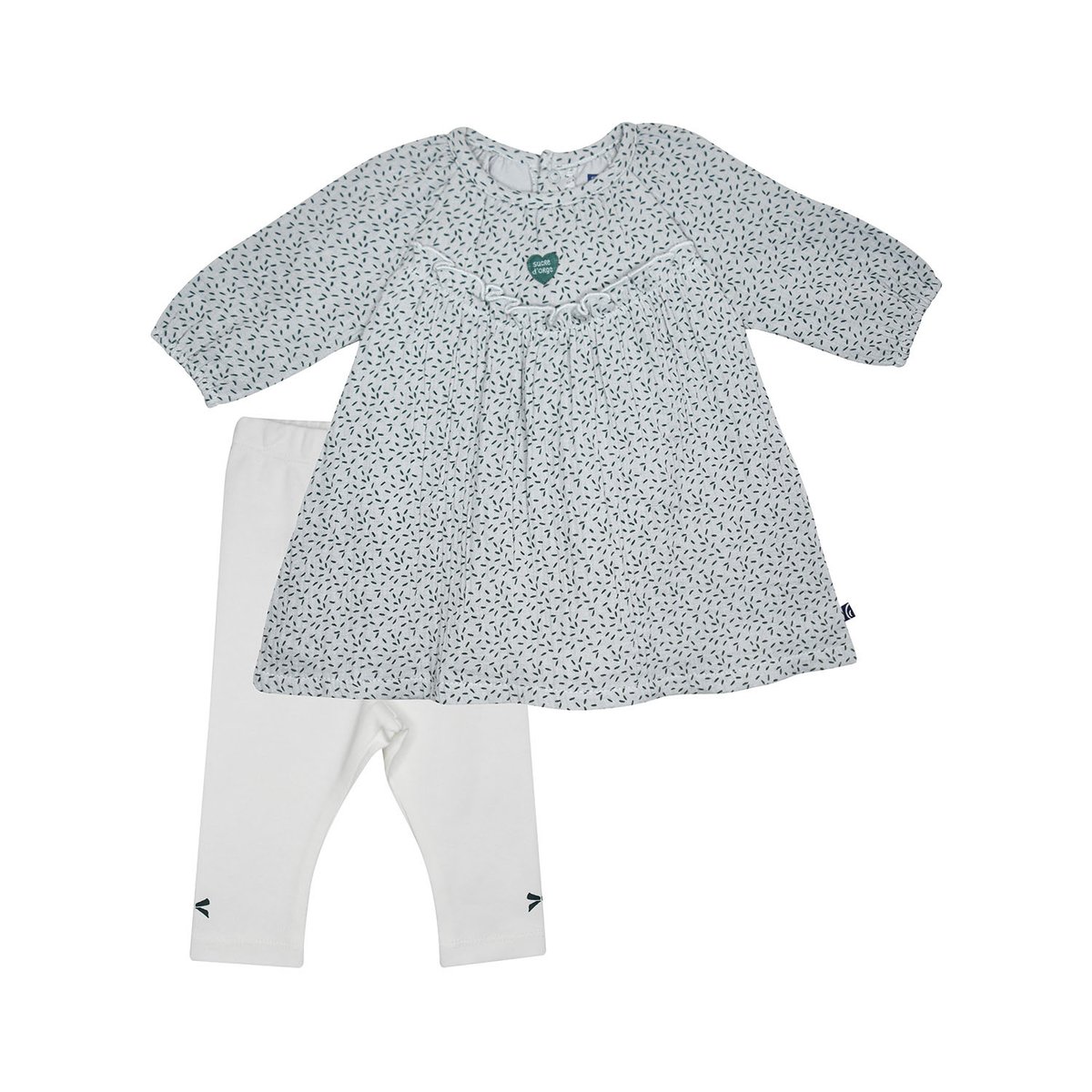 Robe legging madison manches longues vert, SUCRE D'ORGE