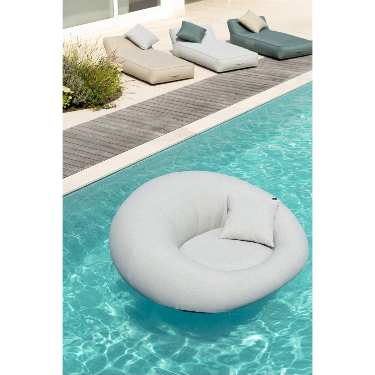 Matelas donut pour piscine gris, RECOLLECTION