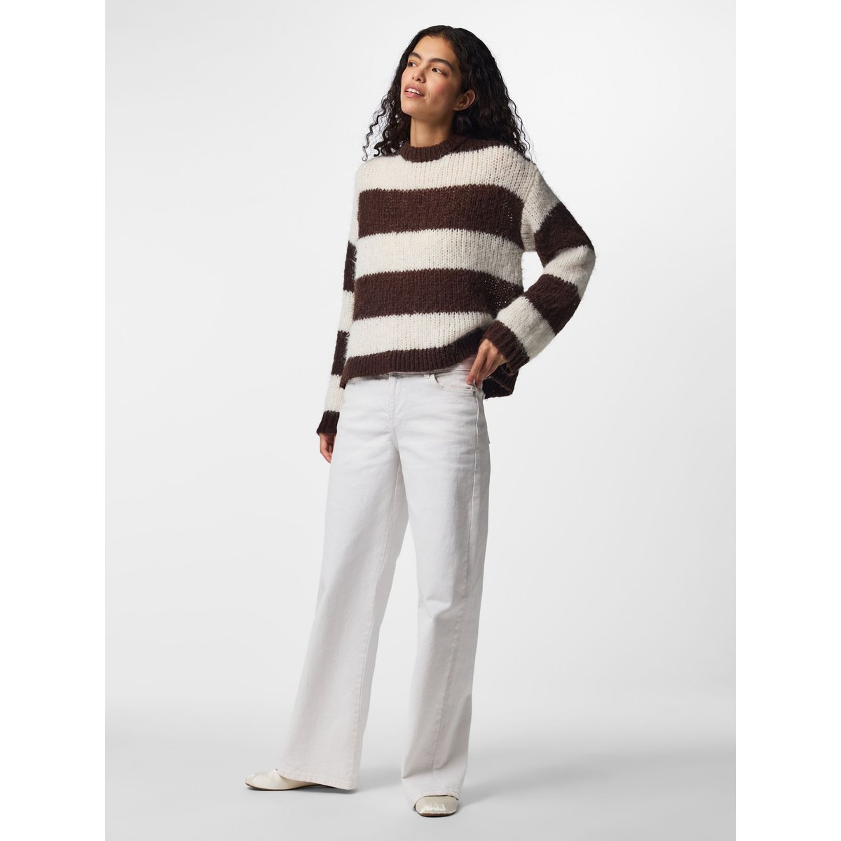 Pull En Maille marron - hot fudge1, PIECES