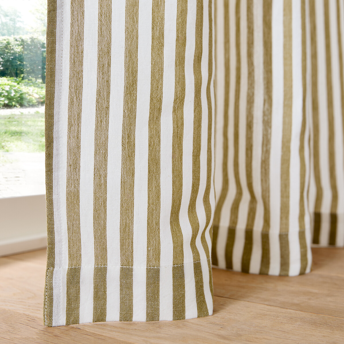 Tenda in cotone/lino con occhielli, Cottage giallo liquore, LA REDOUTE INTERIEURS