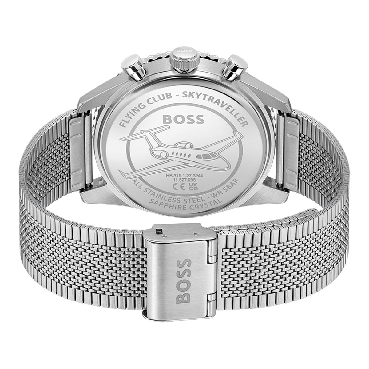 Montre Analogique  SKYTRAVELLER argenté vert argenté, BOSS