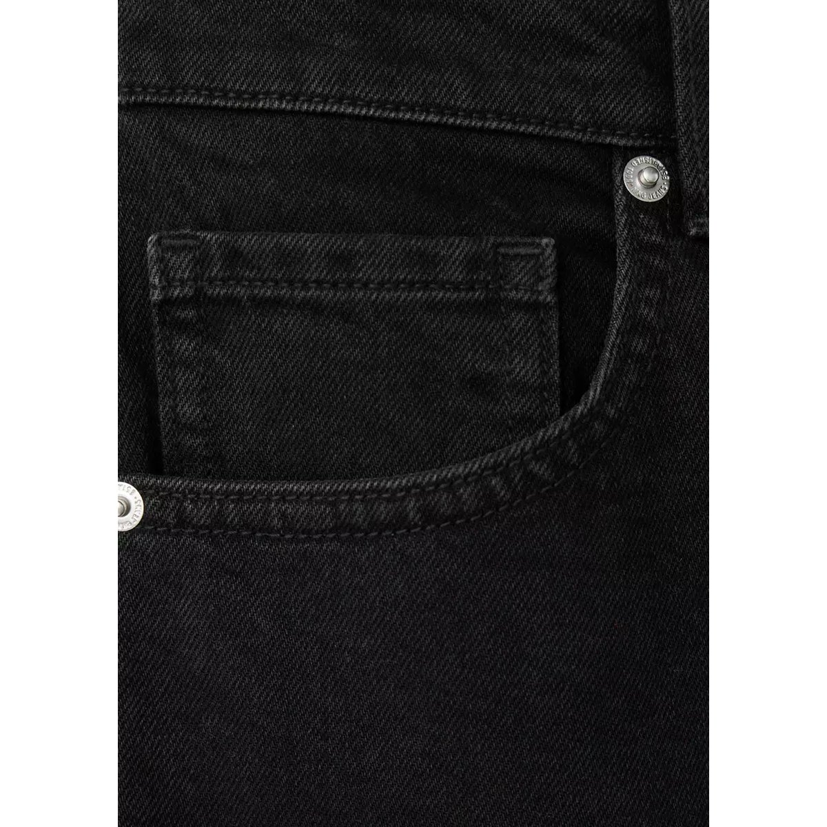 Jean slim taille haute black denim, MANGO