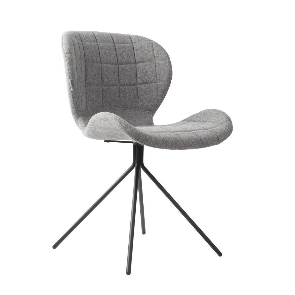 Lot de 2 chaises design- OMG gris clair, ZUIVER