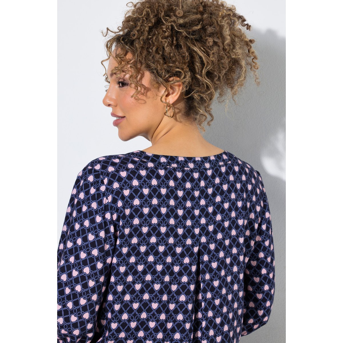 Tunique motif cœurs marine, ULLA POPKEN