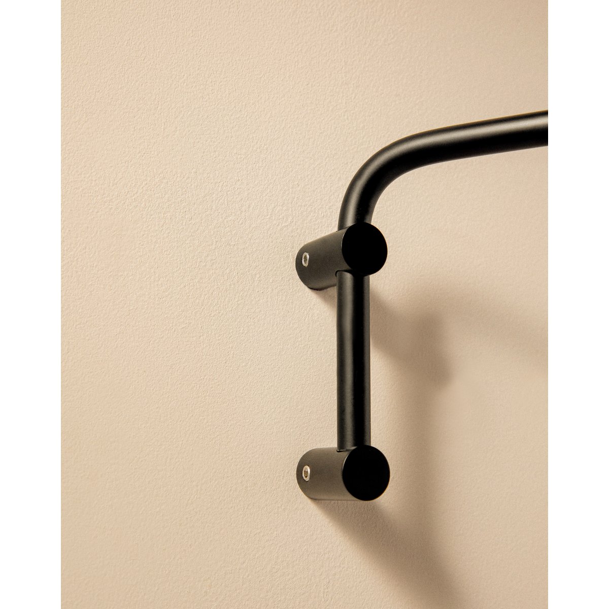 Porte Serviette Pivotant mural LOGIC noir mat, COSMIC