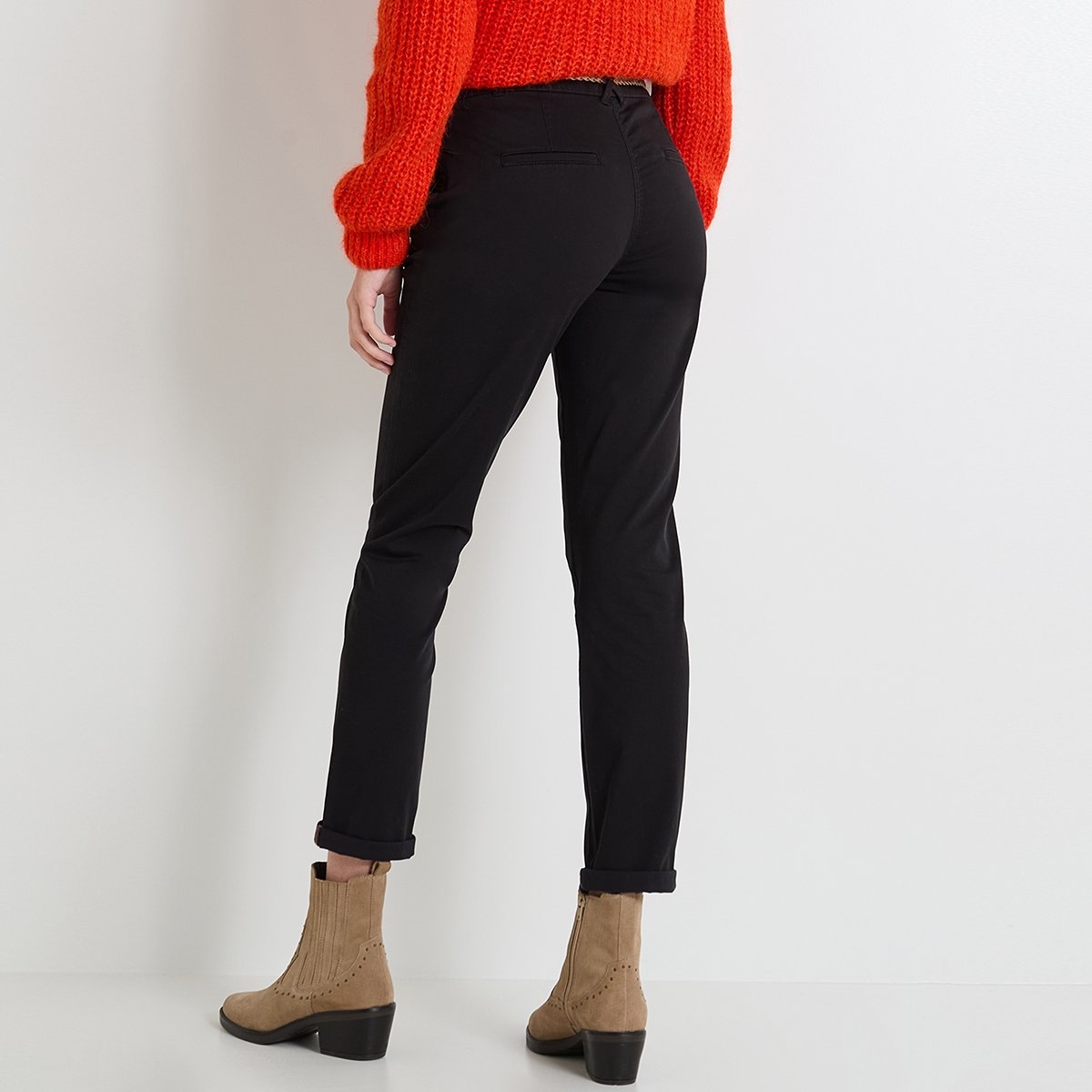 Pantalon chino noir, GRAIN DE MALICE
