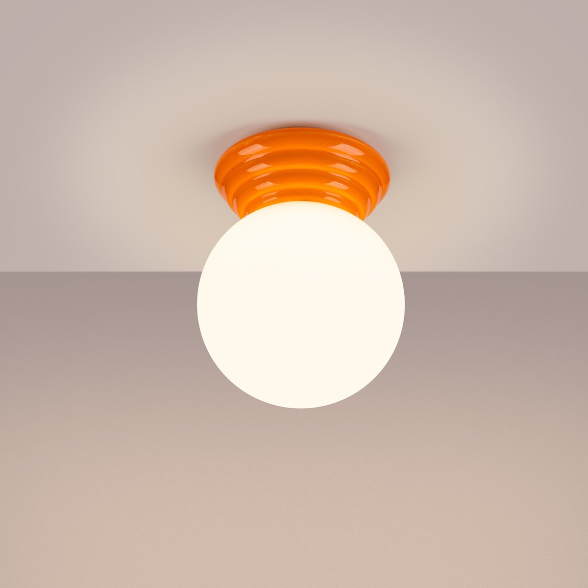 Plafonnier Céramique Orange G9 1 Zori orange, EDEN