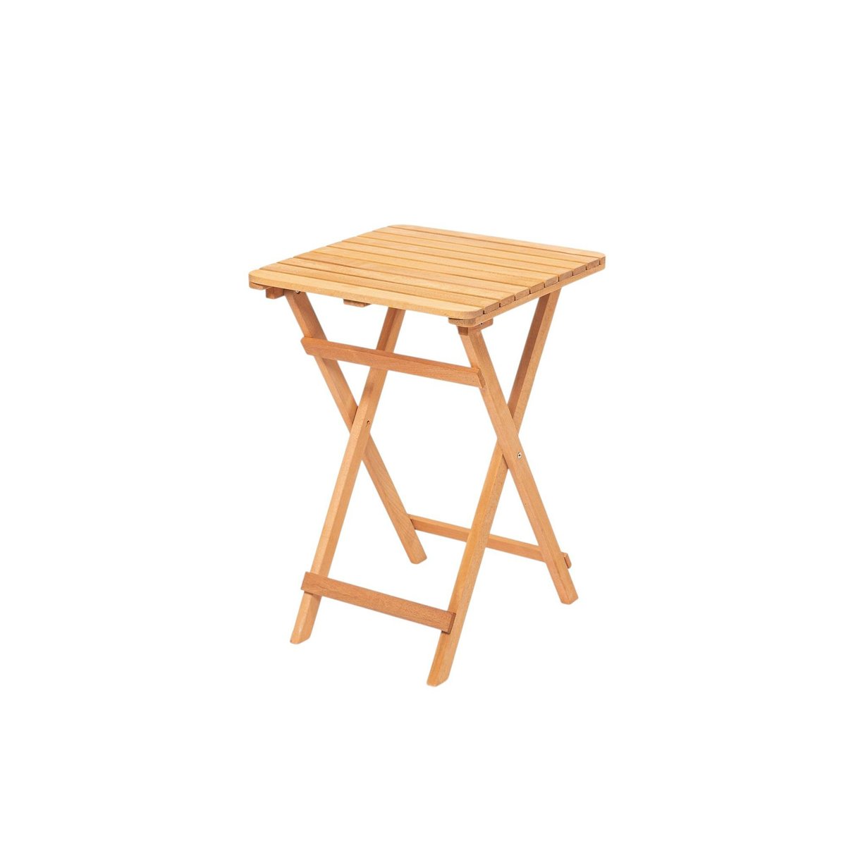 Petit salon de jardin 2 places - pliant, compact SORA bois naturel, PIER IMPORT