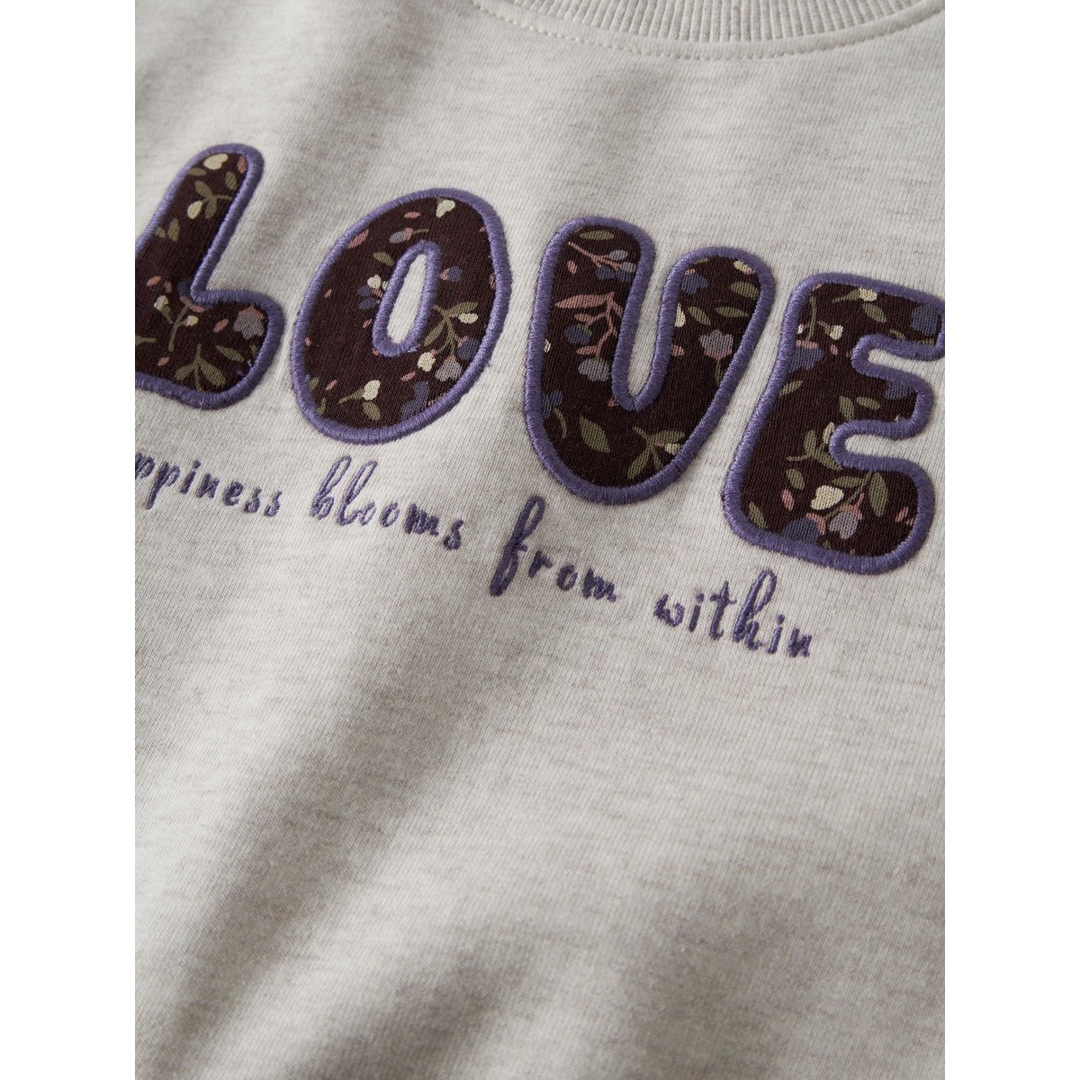 Sweat-Shirt blanc - peyote melange1, NAME IT