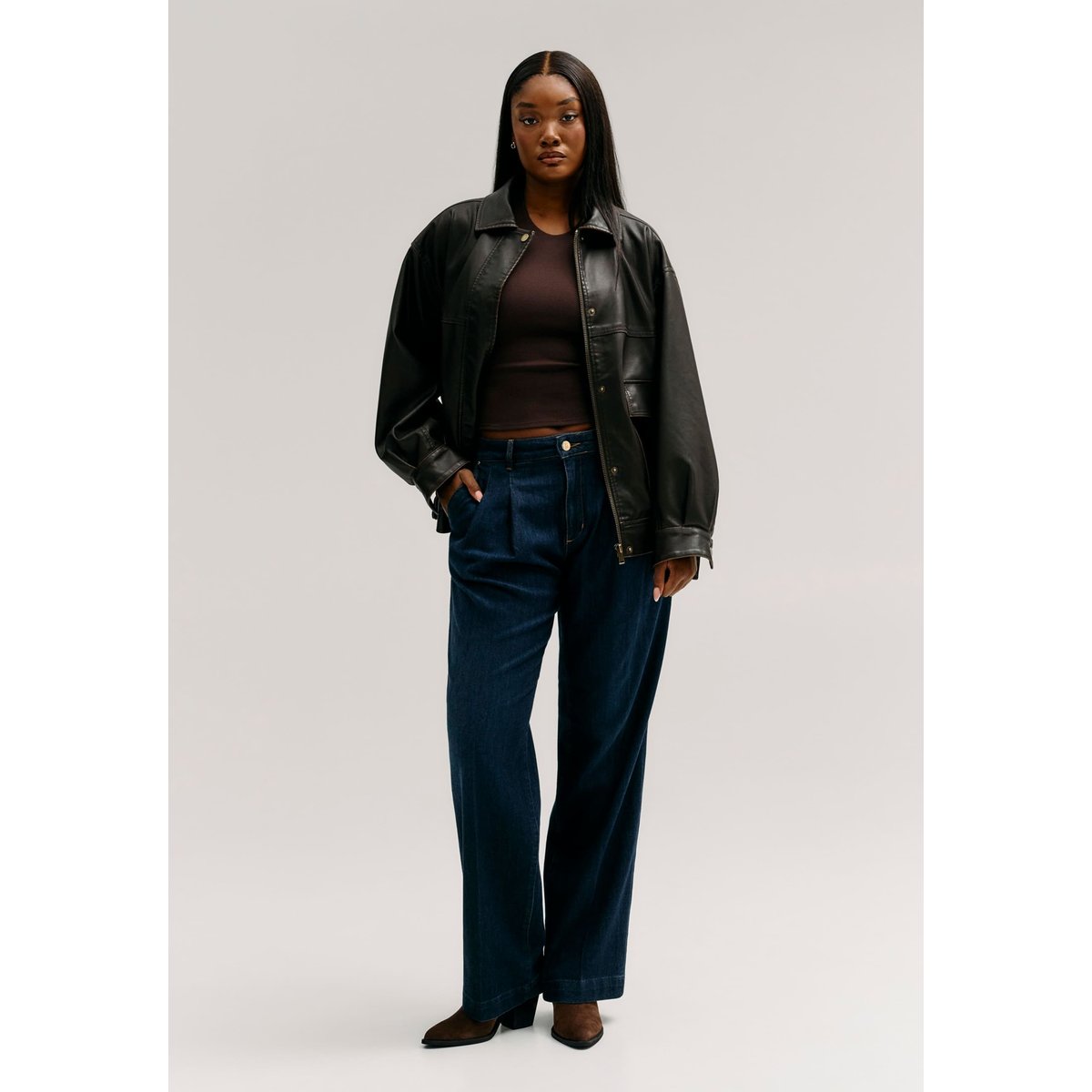 Jeans Wide-Leg bleu foncé, GUESS