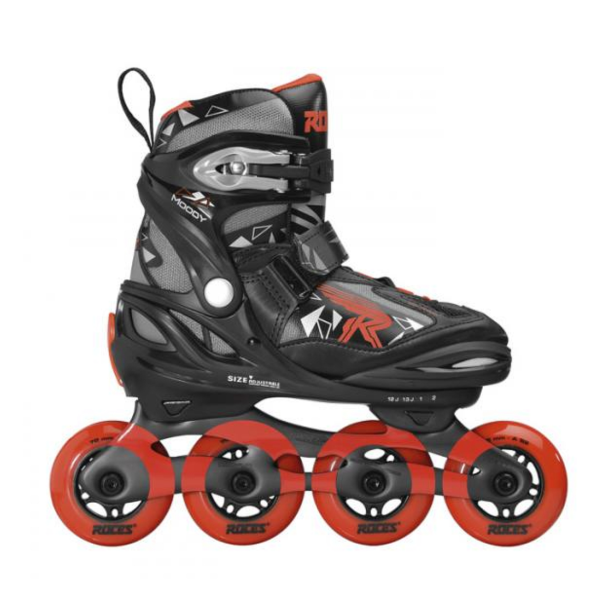 Roller JR moody boy tif noir-rouge T30-35 couleur unique, ROCES