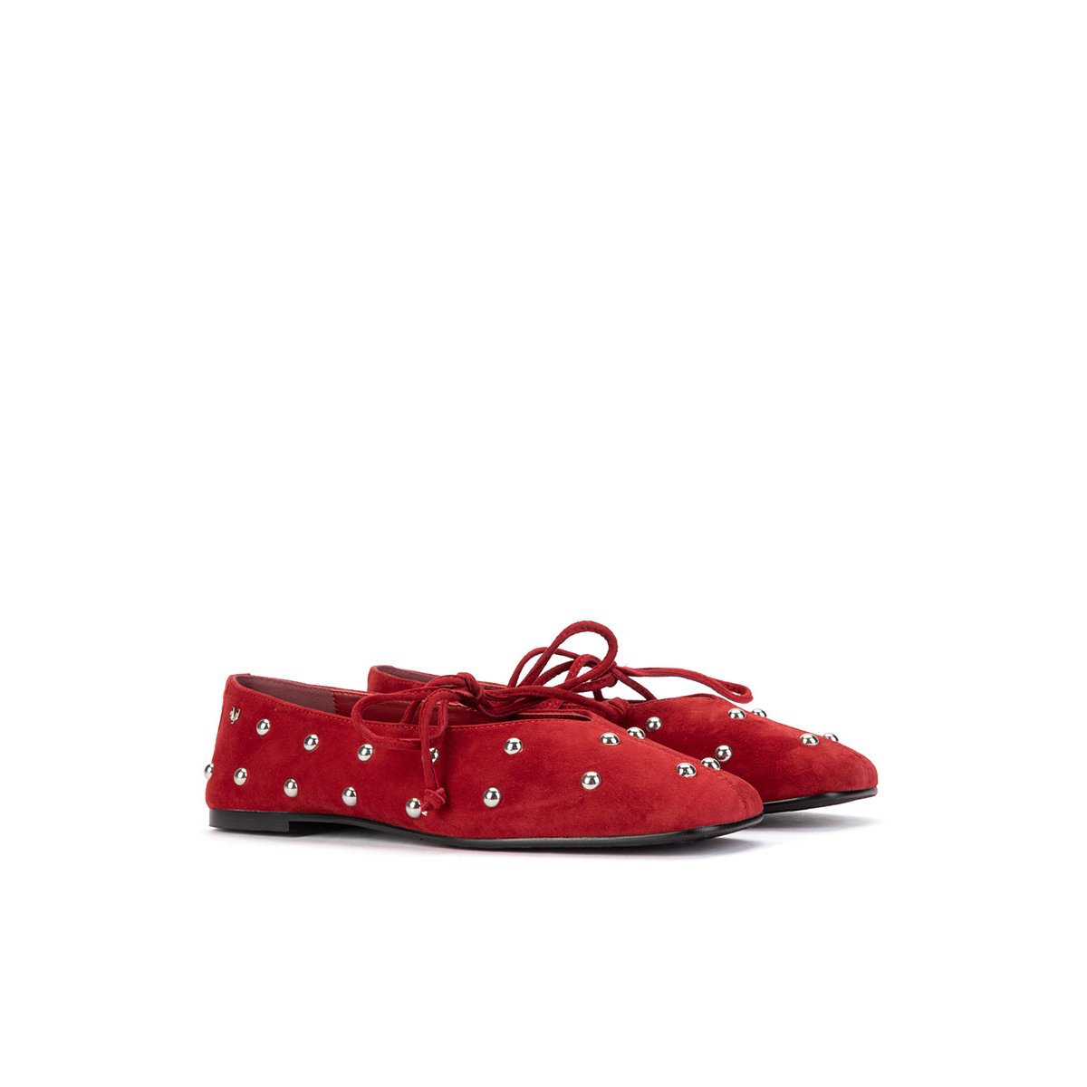 Ballerines cuir Grenelle red, MARTINELLI