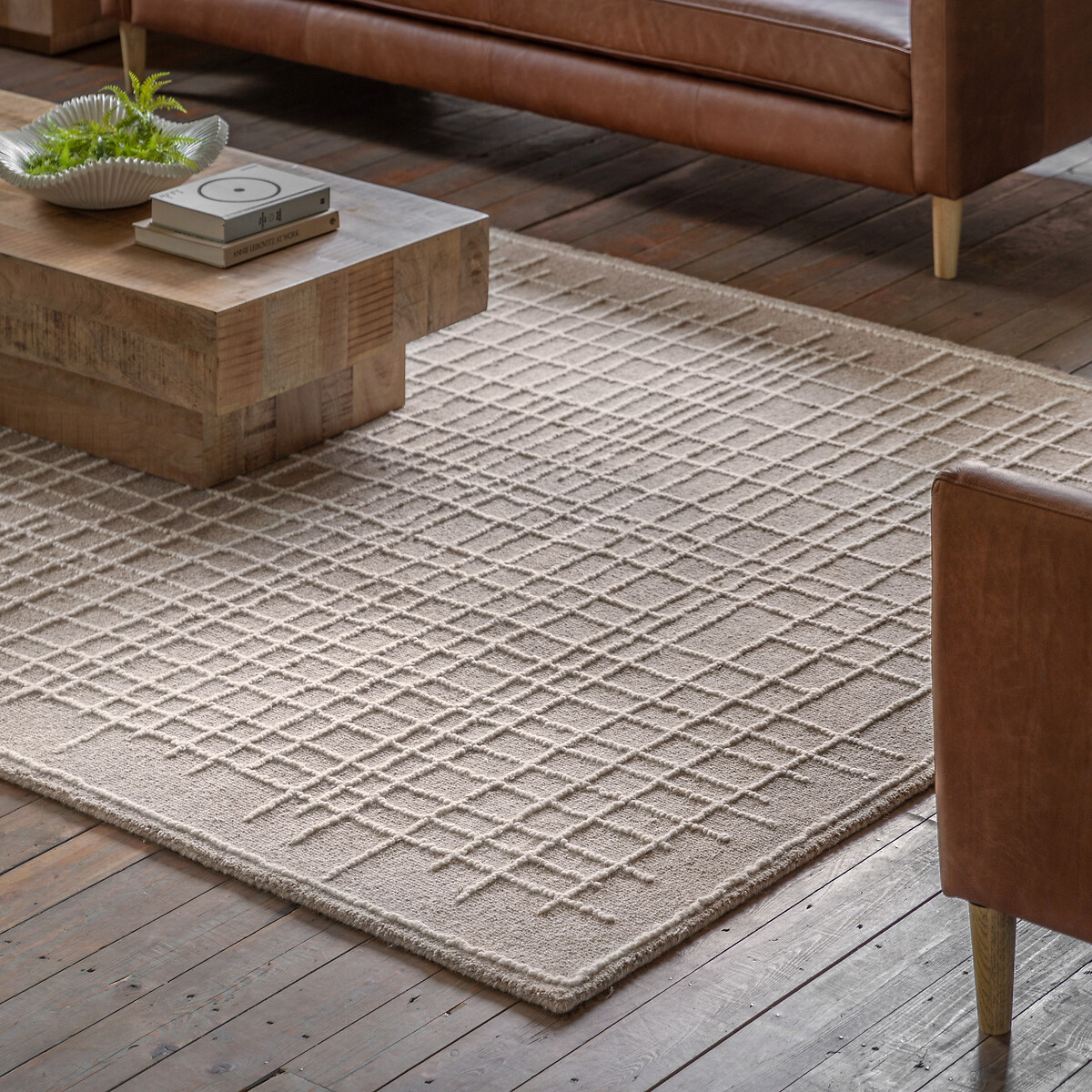 Otley Tufted Linear Rug taupe, SO'HOME