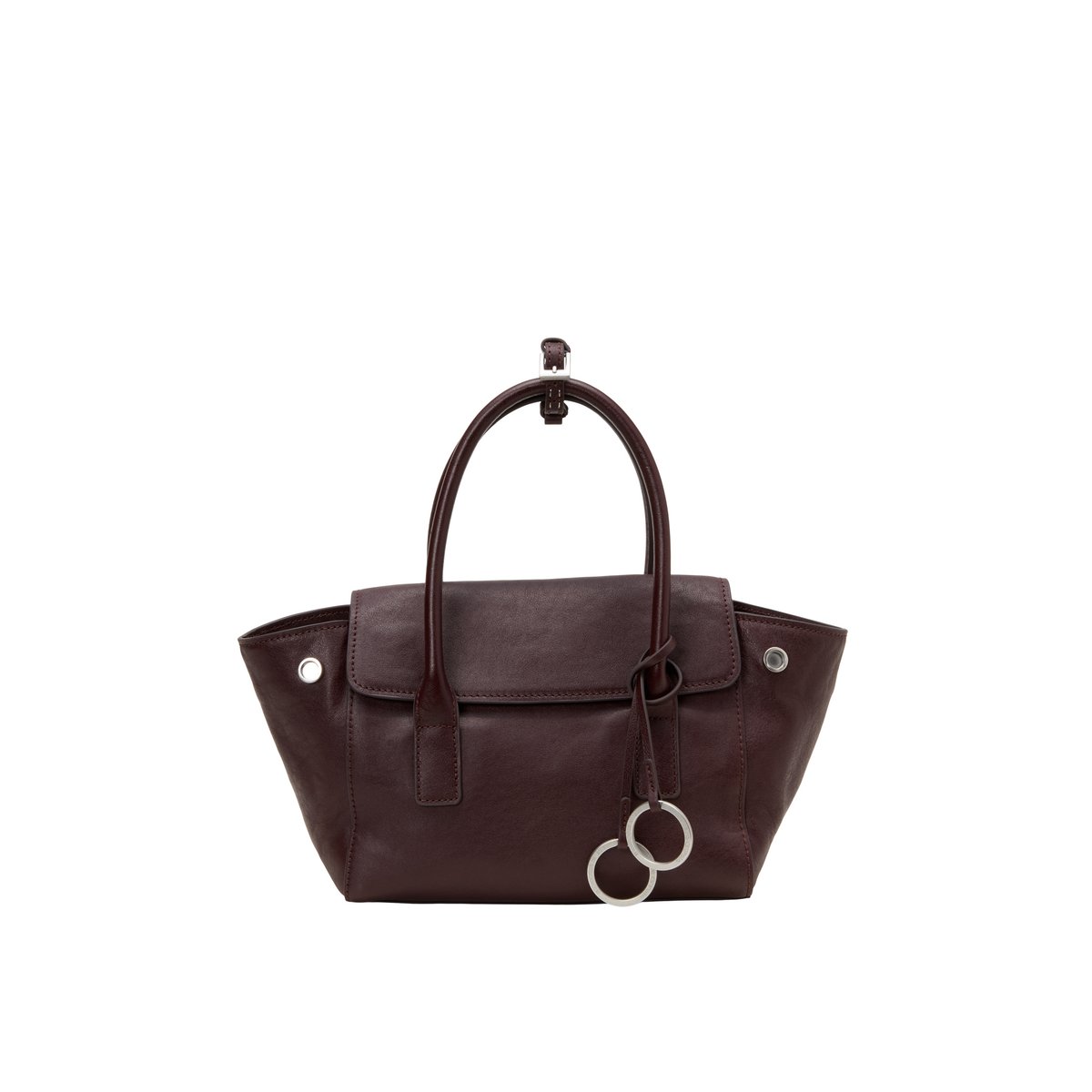 Sac cabas modèle Gitty petit format en cuir de vachette de qualité supérieure rouge fonce, MARC O'POLO