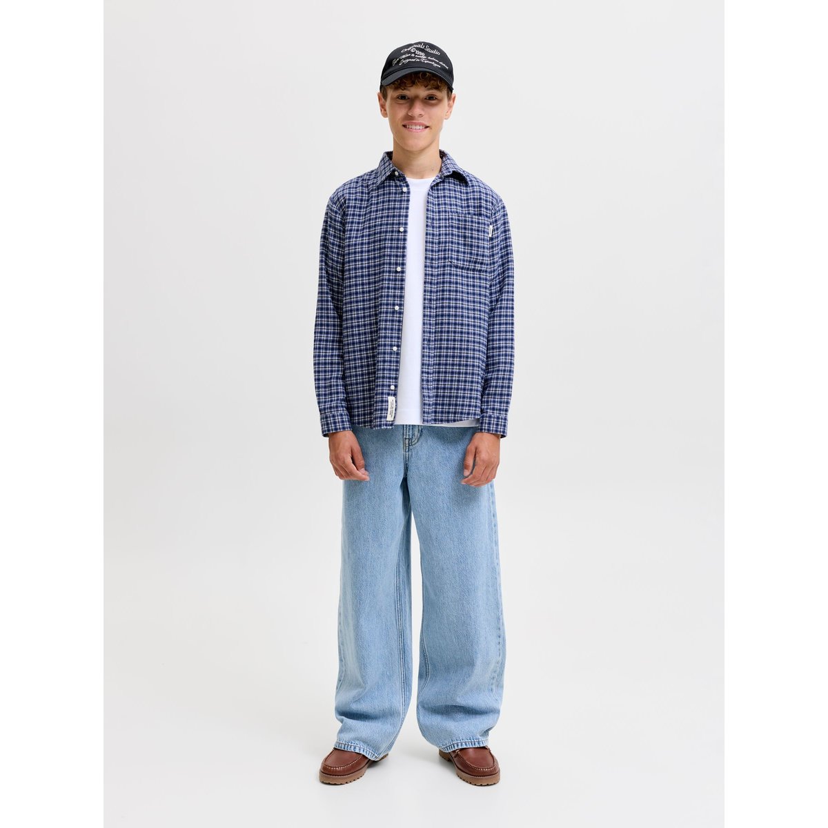 Jean À Coupe Wide blue denim, JACK & JONES JUNIOR