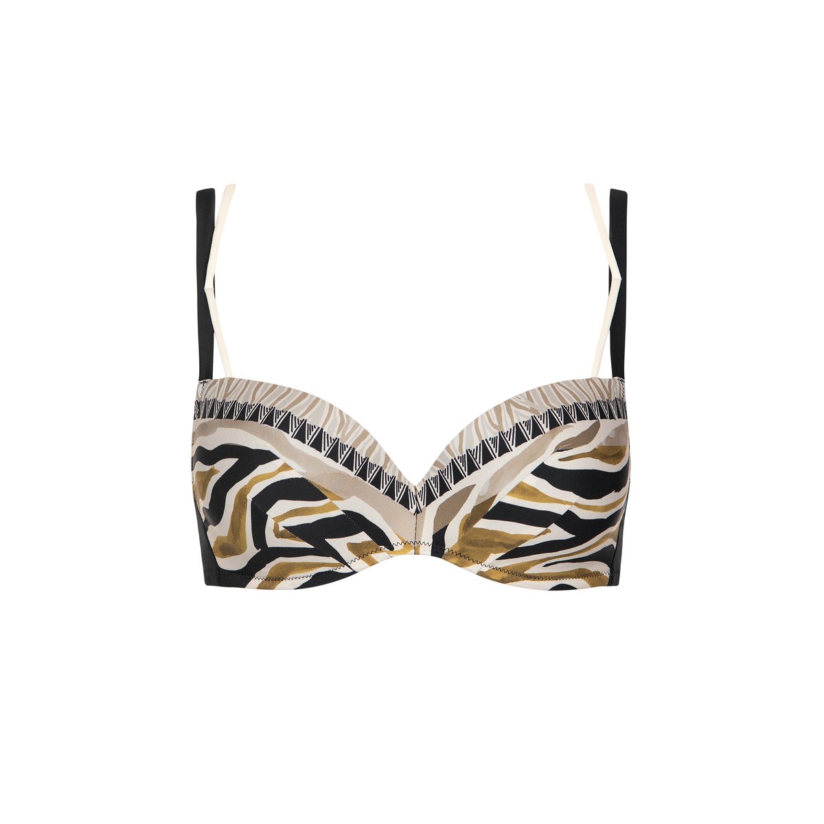Haut maillot de bain préformé TANZANIA noir, LISCA