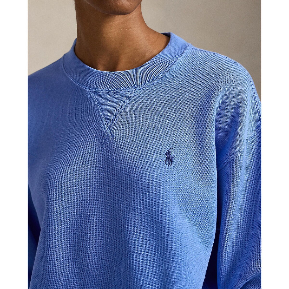Sweat col rond manches longues bleu iris, POLO RALPH LAUREN