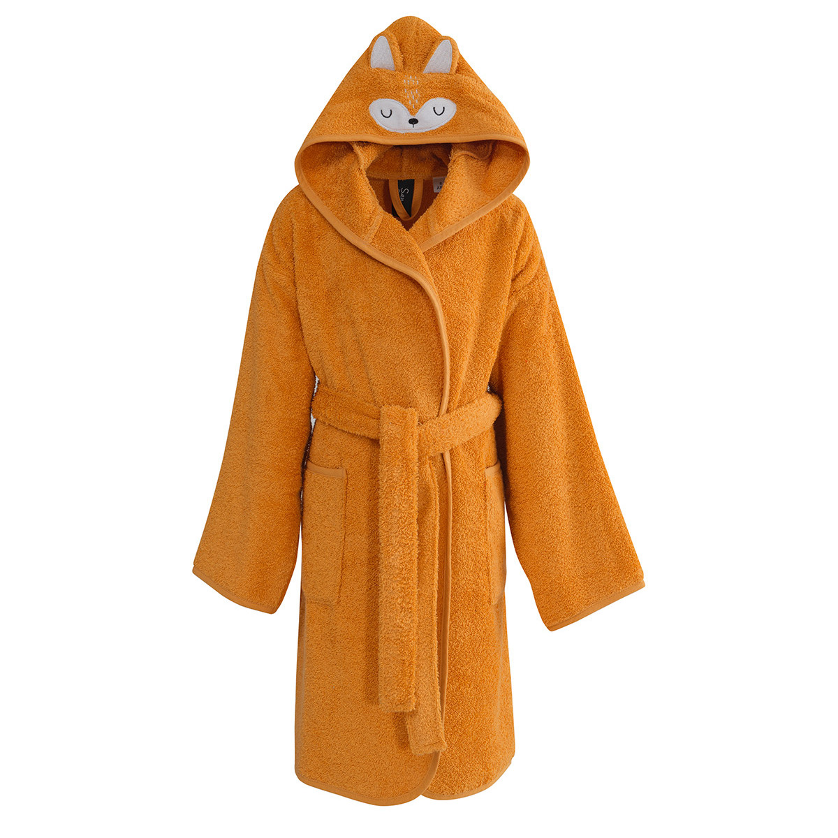 Peignoir de bain enfant 450 g/m² LITTLE FOXY caramel, SENSEI MAISON