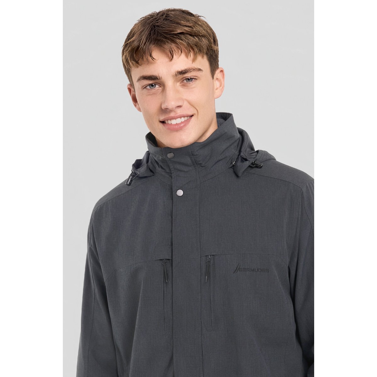 Parka imper-respirante HIKER gris chine, BERMUDES