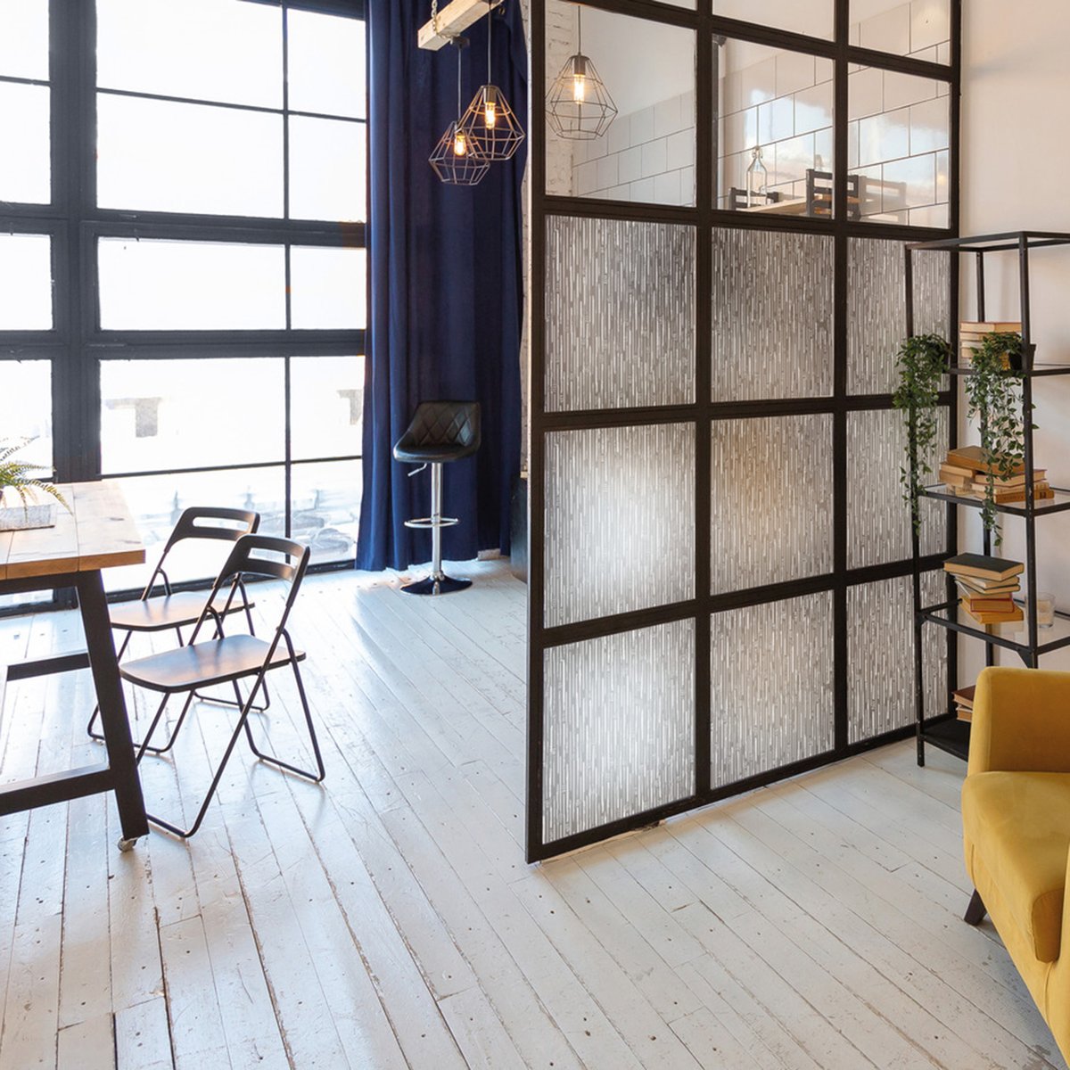 Film vitrostatique Japandi blanc, ART FOR THE HOME