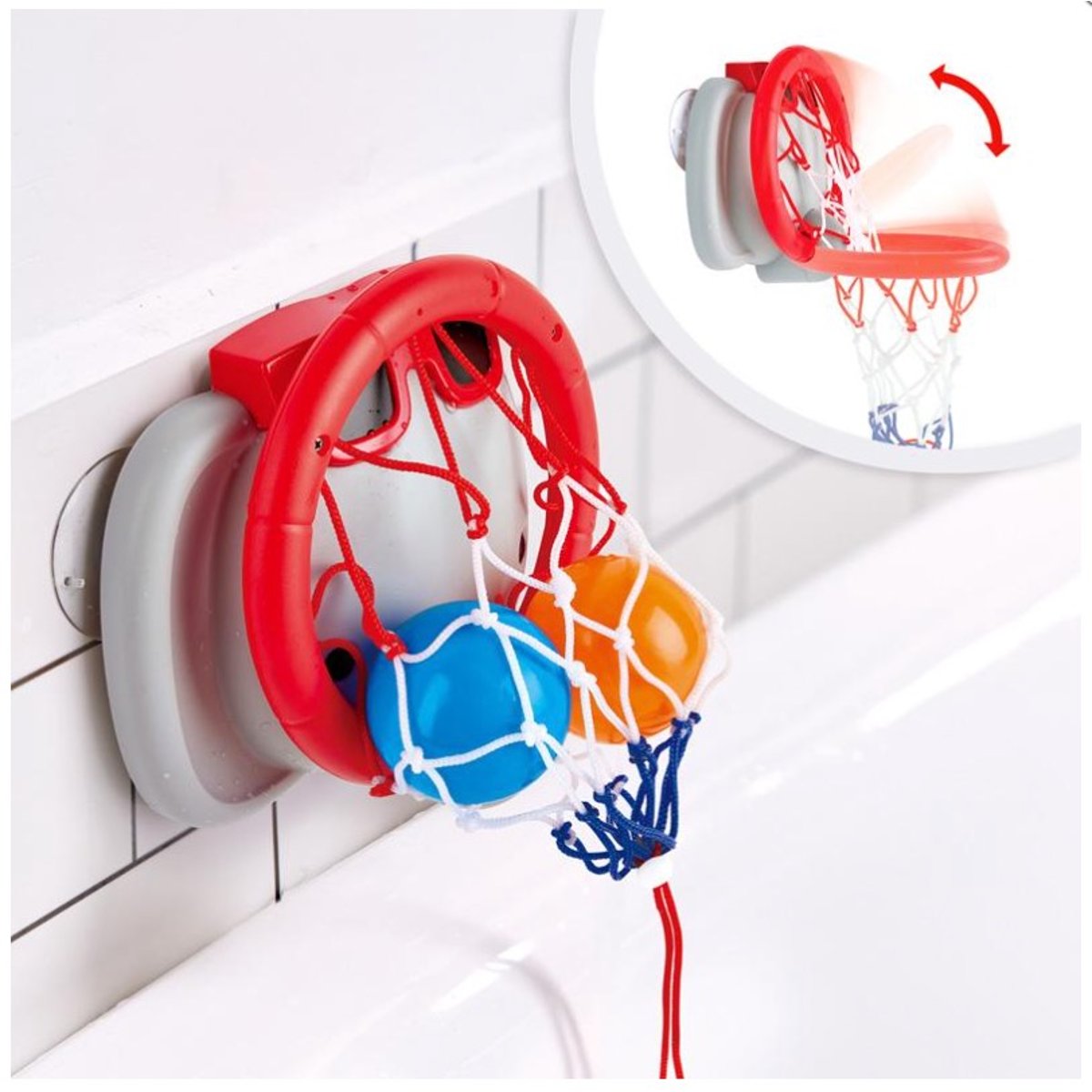 Basketball Elephant pour le bain gris, rouge, HAPE