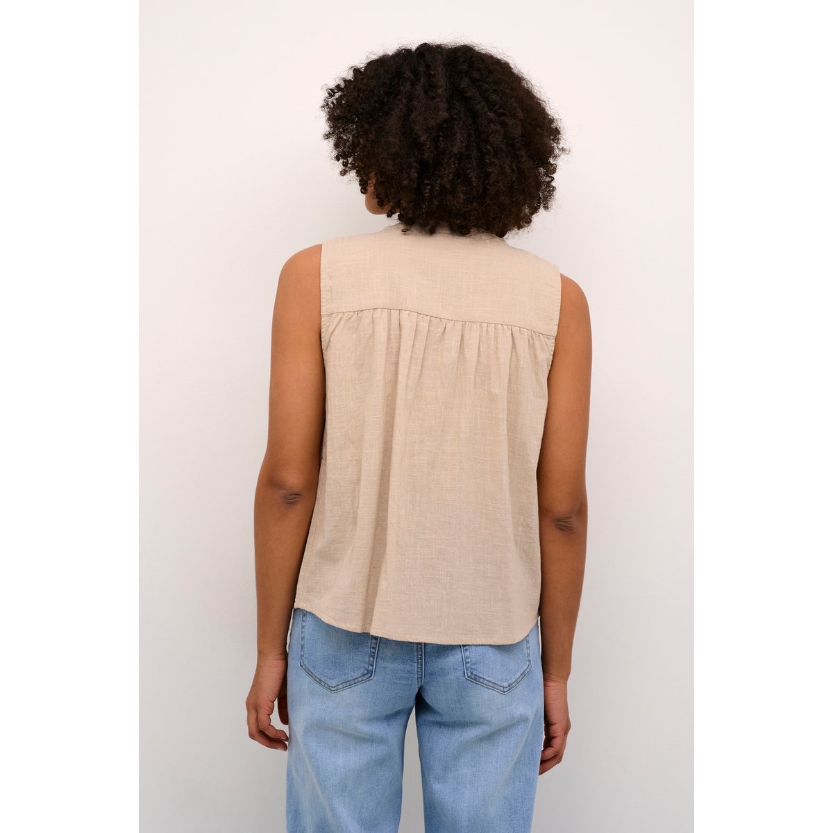 Short sleeved blouse gris feather gray, KAFFE