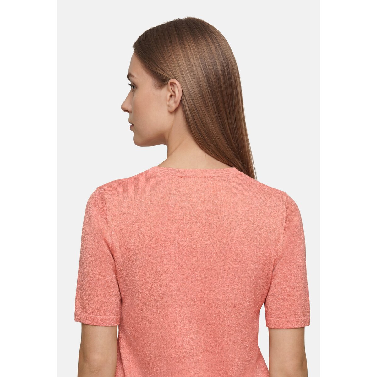 Pull-over en maille manches courtes light mahogany, BETTY BARCLAY