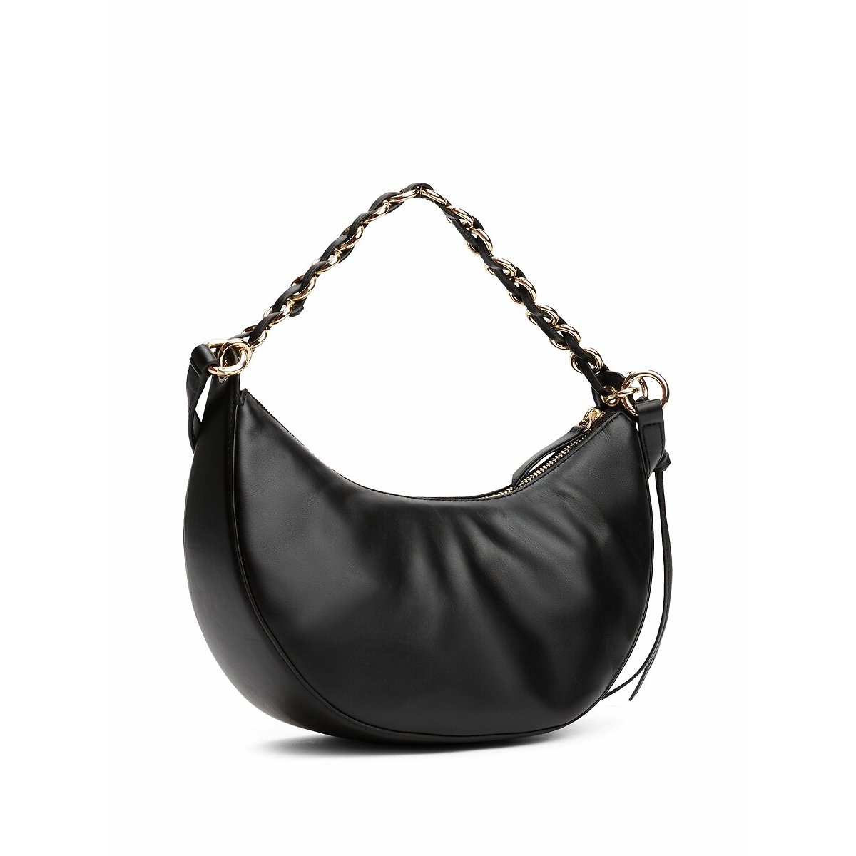 Half-Moon Shoulder Bag in Leather 90006527, TOMMY HILFIGER