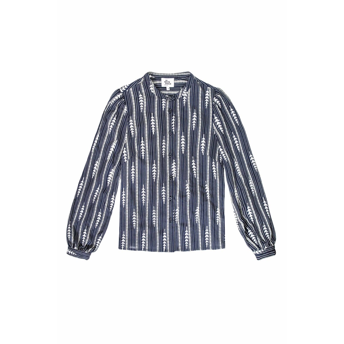 BLOUSE imprimé ethnique BLOYA 25-marine/ecru, LA PETITE ETOILE