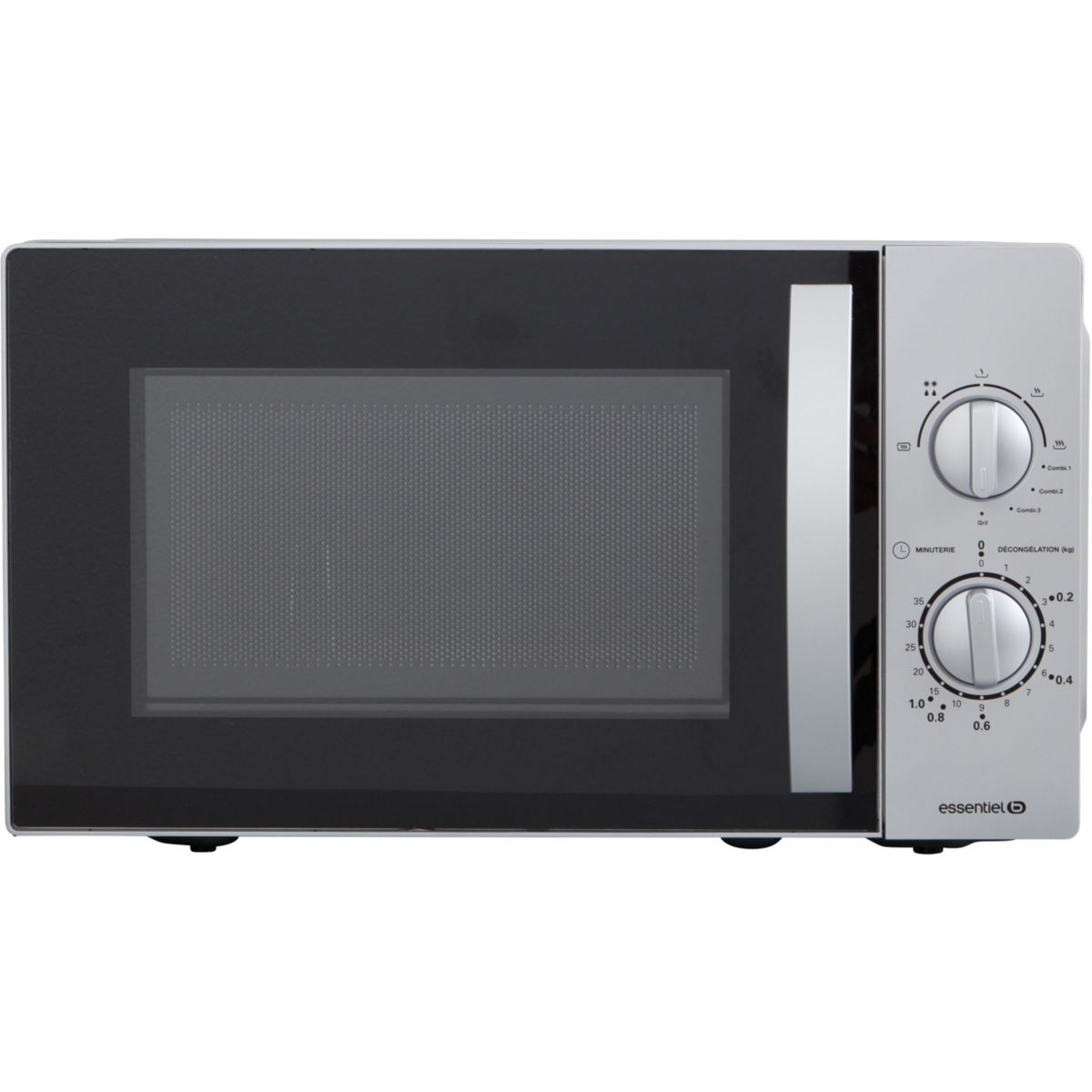 Micro ondes grill EG204s Titane silver, ESSENTIEL B