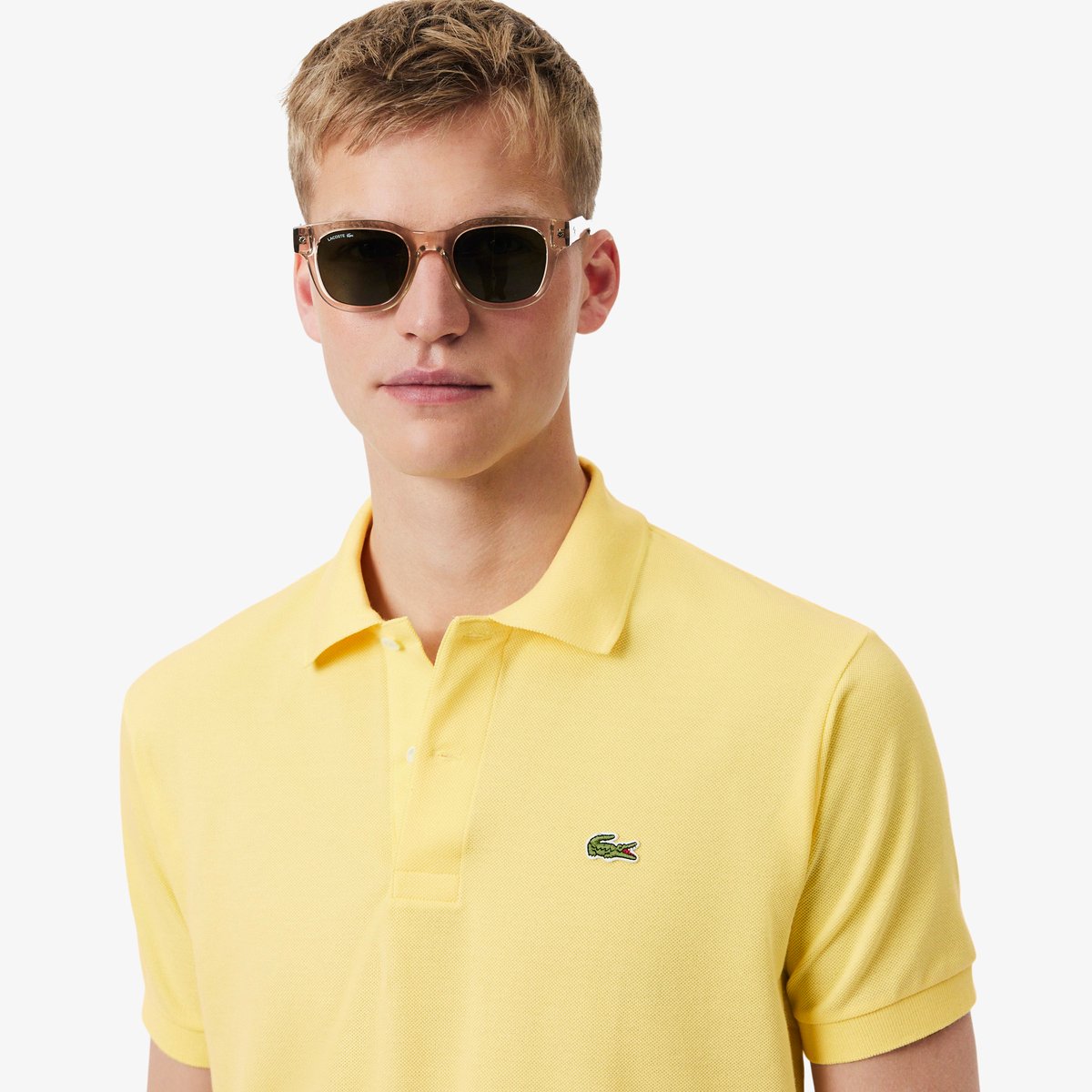 Polo L.12.12 Original classic fit jaune-107, LACOSTE